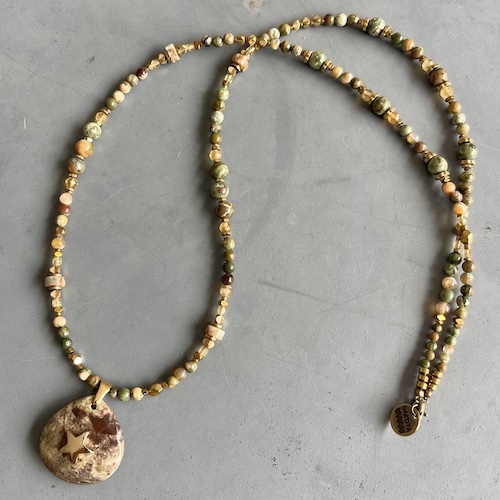 Collier COKATA 70 cm en jaspe rhyolite-3