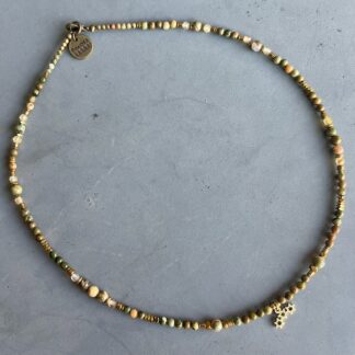 Ras du cou TOPA 40 cm en jaspe rhyolite