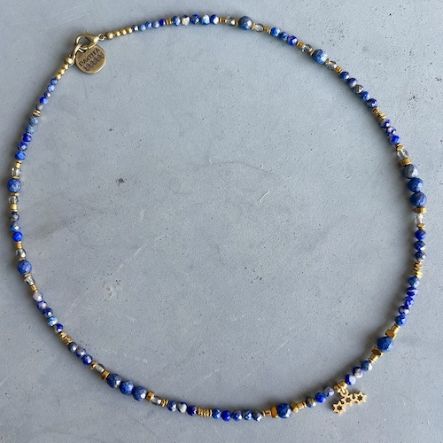 Ras du cou TOPA 40 cm en lapis lazuli