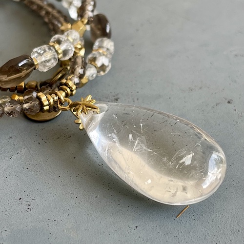 Sautoir NAPYUKA 90 cm en obsidienne glace-1