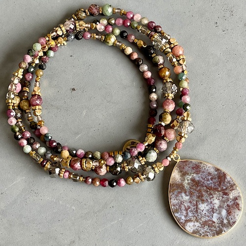 Sautoir NAPYUKA 90 cm en tourmaline