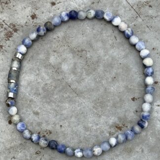 Bracelet homme en jaspe blue spot-2