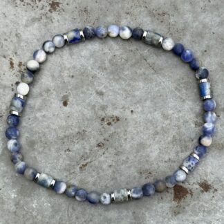 Bracelet homme en jaspe blue spot-3