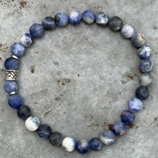 Bracelet homme en jaspe blue spot-5