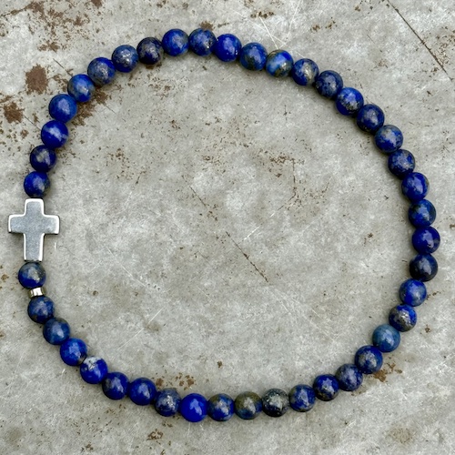 Bracelet homme en lapis lazuli-3