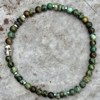 Bracelet homme en turquoise africaine-1