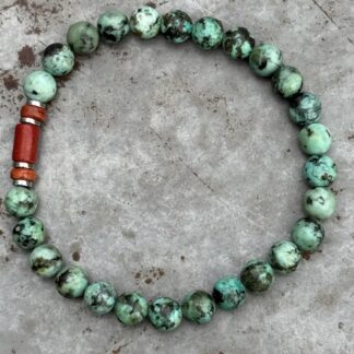 Bracelet homme en turquoise africaine-3