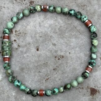 Bracelet homme en turquoise africaine-7