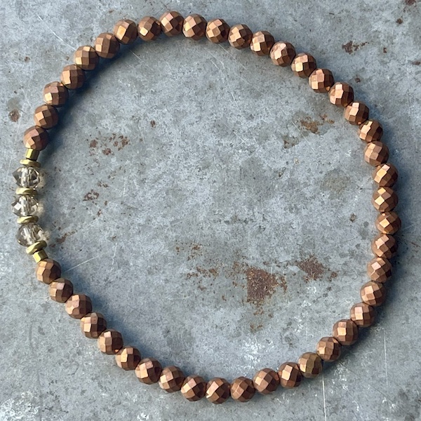 Bracelet en hématite cuivre-10