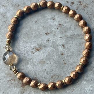 Bracelet en hématite cuivre-2