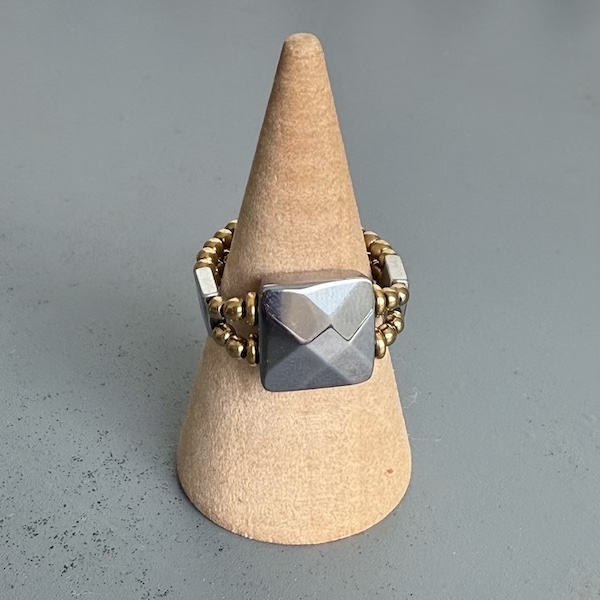 Bague double dorée en terahertz-2