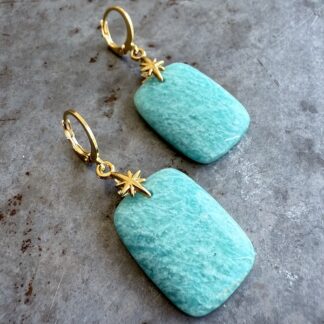Boucles d'oreilles Owi 1033 en amazonite-1
