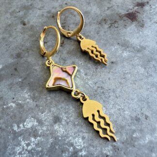 Boucles d'oreilles Owi 1044 en ormeaux