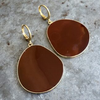 Boucles d'oreilles Owi 1060 en cornaline