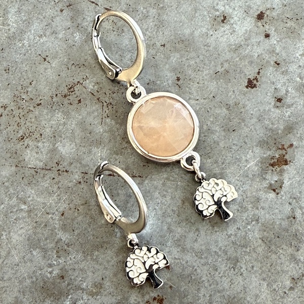 Boucles d'oreilles Owi 969 en sunstone