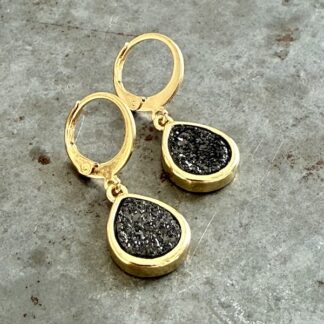 Boucles d'oreilles Owi 977 en agate druzy-1