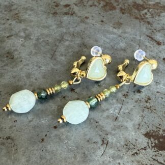 Boucles d'oreilles Owi 979 en aigue marine-2