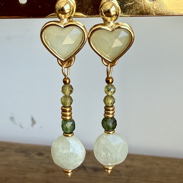 Boucles d'oreilles Owi 979 en aigue marine