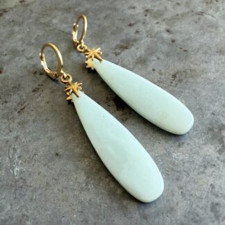 Boucles d'oreilles Owi 983 en aigue marine