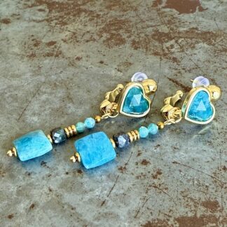 Boucles d'oreilles Owi 986 en apatite
