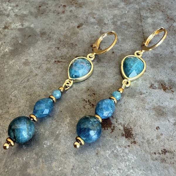 Boucles d'oreilles Owi 990 en apatite-2