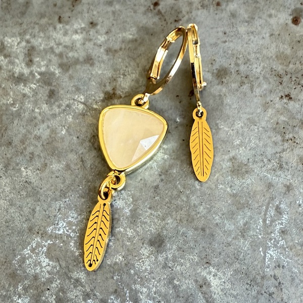 Boucles d'oreilles Owi 995 en sunstone-1