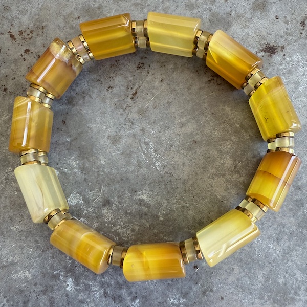 Bracelet ISPAHU en agate jaune-1
