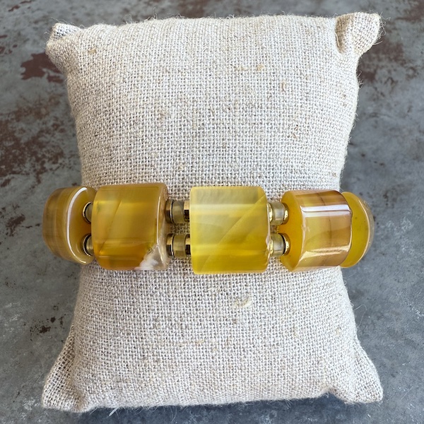 Bracelet ISPAHU en agate jaune-2