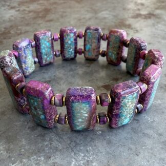 Bracelet ISPAHU en jaspe impérial turquoise-3