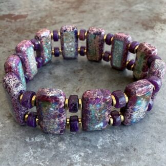 Bracelet ISPAHU en jaspe impérial turquoise-6