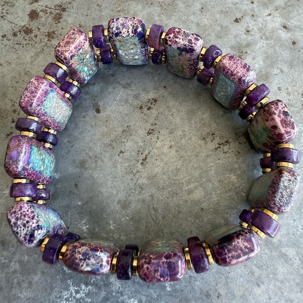 Bracelet ISPAHU en jaspe impérial turquoise-7