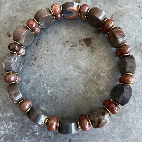 Bracelet ISPAHU en jaspe marron-1