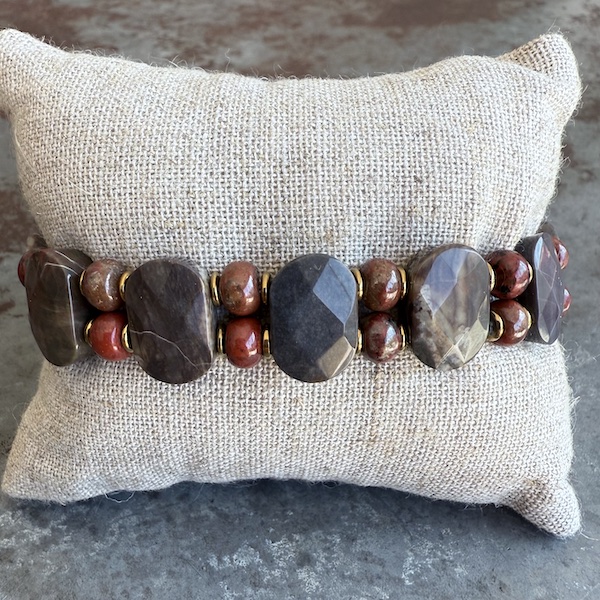 Bracelet ISPAHU en jaspe marron-2