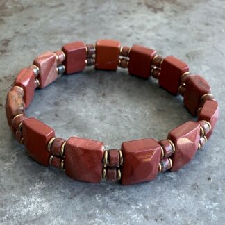 Bracelet ISPAHU en jaspe rouge