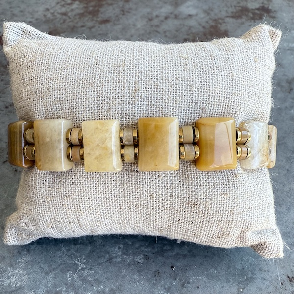 Bracelet ISPAHU en quartz rutile jaune-2