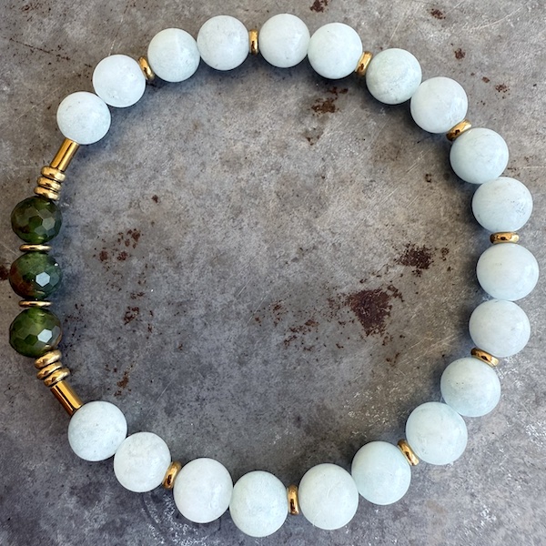 Bracelet en aigue marine-1