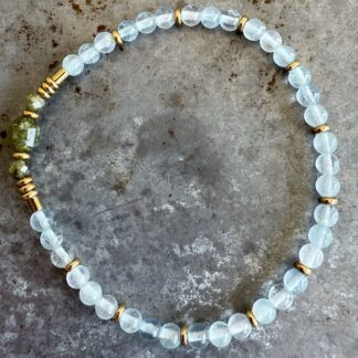 Bracelet en aigue marine-11