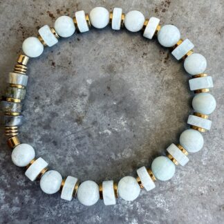 Bracelet en aigue marine-12