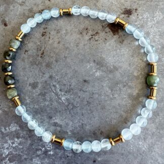 Bracelet en aigue marine-5