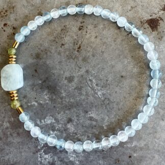 Bracelet en aigue marine-7