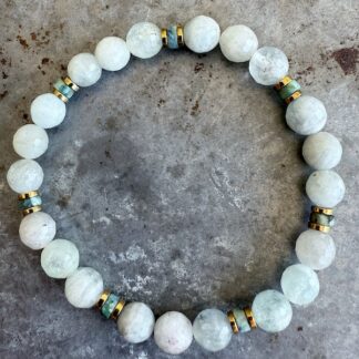 Bracelet en aigue marine-8