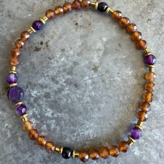 Bracelet en grenat orange-12