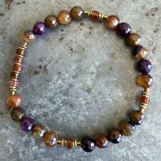 Bracelet en grenat orange-4