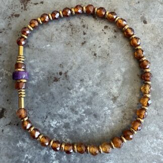 Bracelet en grenat orange-7