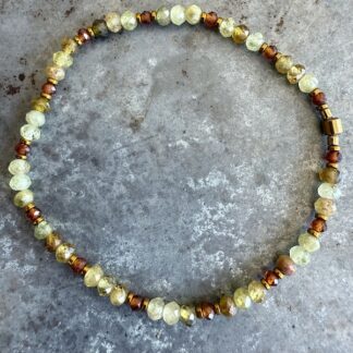 Bracelet en grenat vert et orange-10