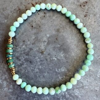Bracelet en opale verte-10