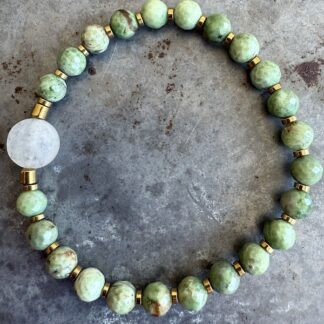 Bracelet en opale verte-2