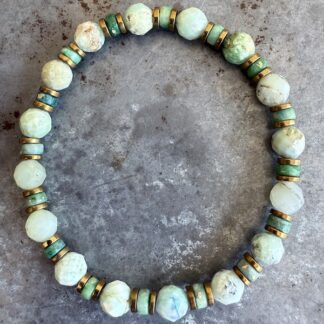 Bracelet en opale verte-9