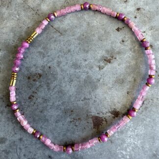 Bracelet en tourmaline rose-2