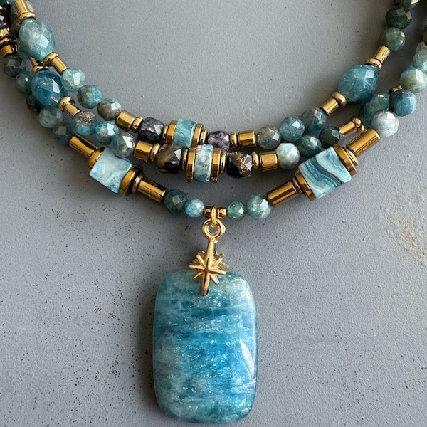 Collier COKATA 75 cm en apatite-1
